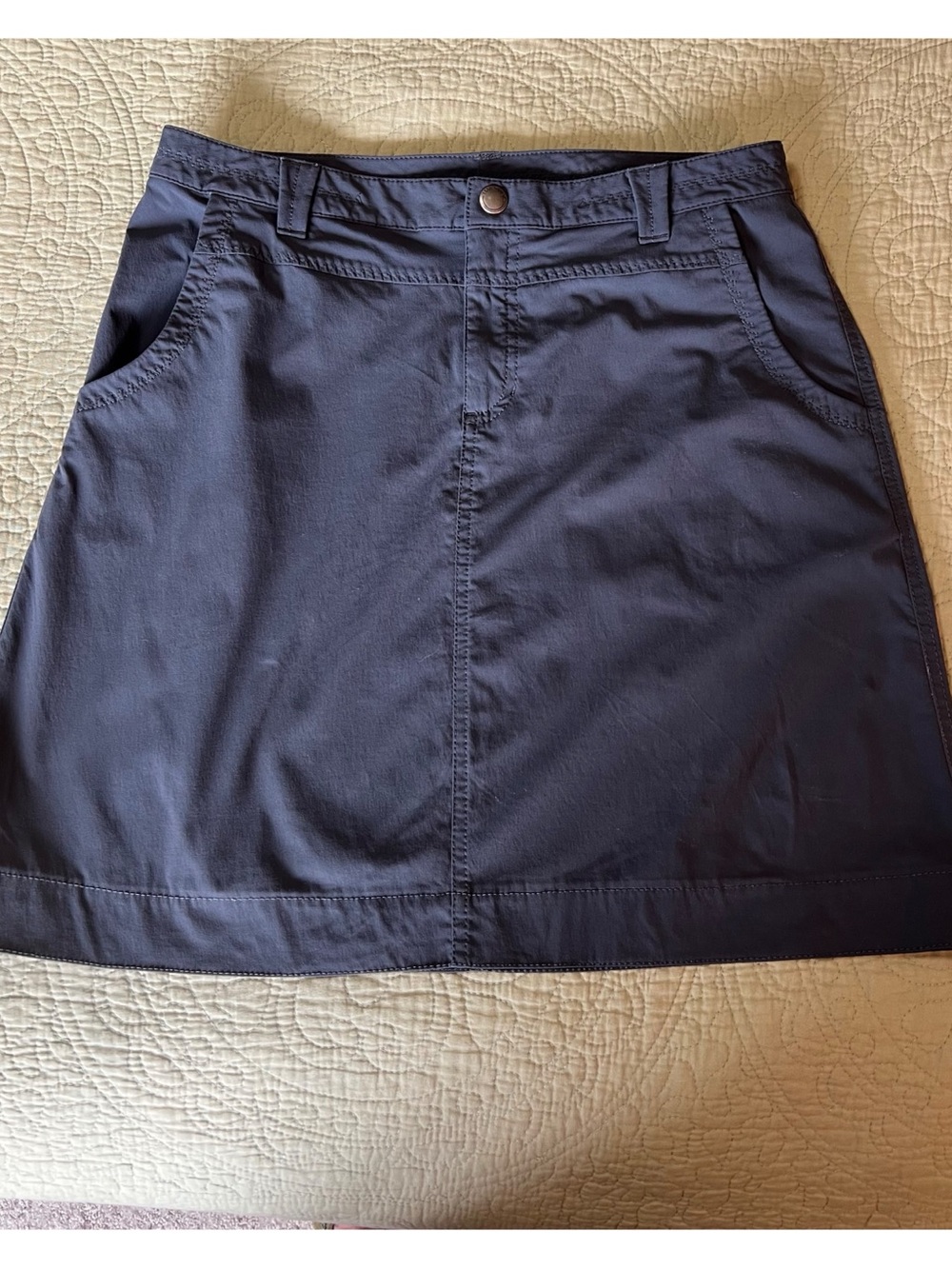 Eddie Bauer Gray A-Line Mini Skirt